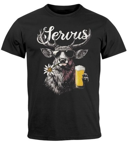 Herren shirt hirsch - t-shirt, tracht