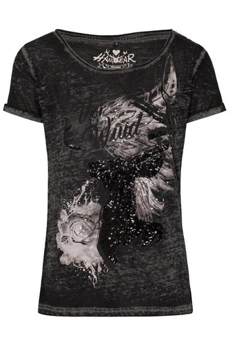 Trachtenshirt thordis schwarz - trachtenshirt,