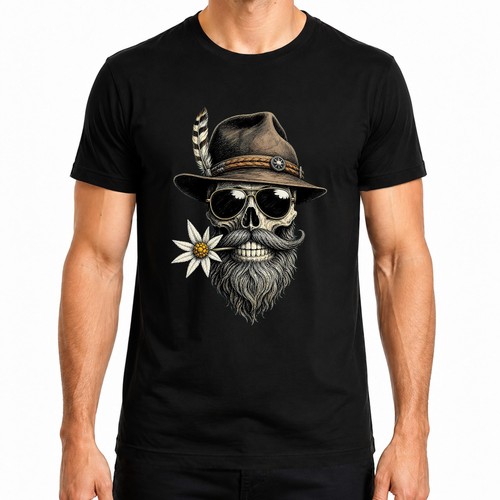 Totenkopf bart edelweiss - totenkopf,