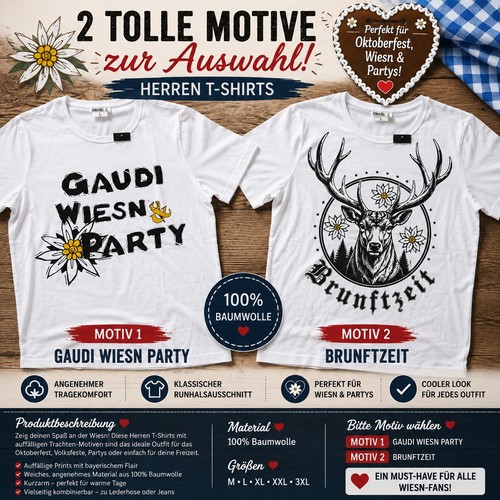 Herren shirt trachten - herren,