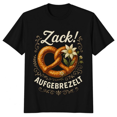 Aufgebrezelt shirt bierfest - aufgebrezelt, t-shirt